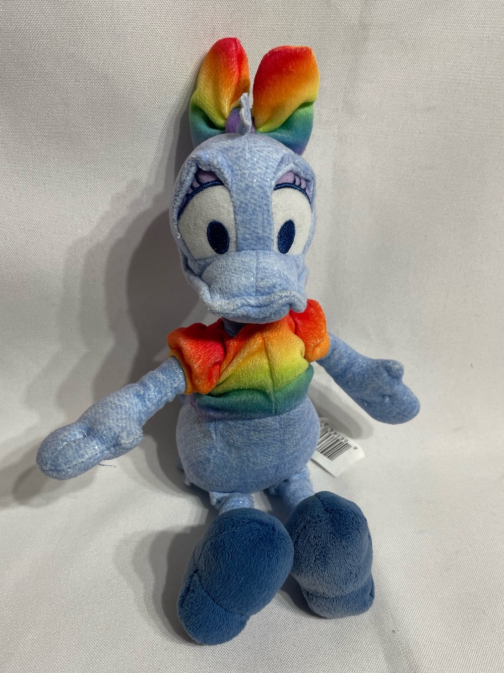 10” light blue Daisy Duck plush from the Disney Rainbow Collection Excellent Con
